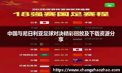 中国与尼日利亚足球对决精彩回放及下载资源分享
